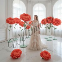 Ростовой цветок из бумаги "Пион оранжевый" Ростовой цветок из бумаги "Пион оранжевый"